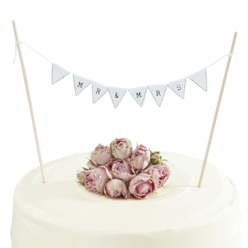 Cake Topper Bunting - MR & MRS